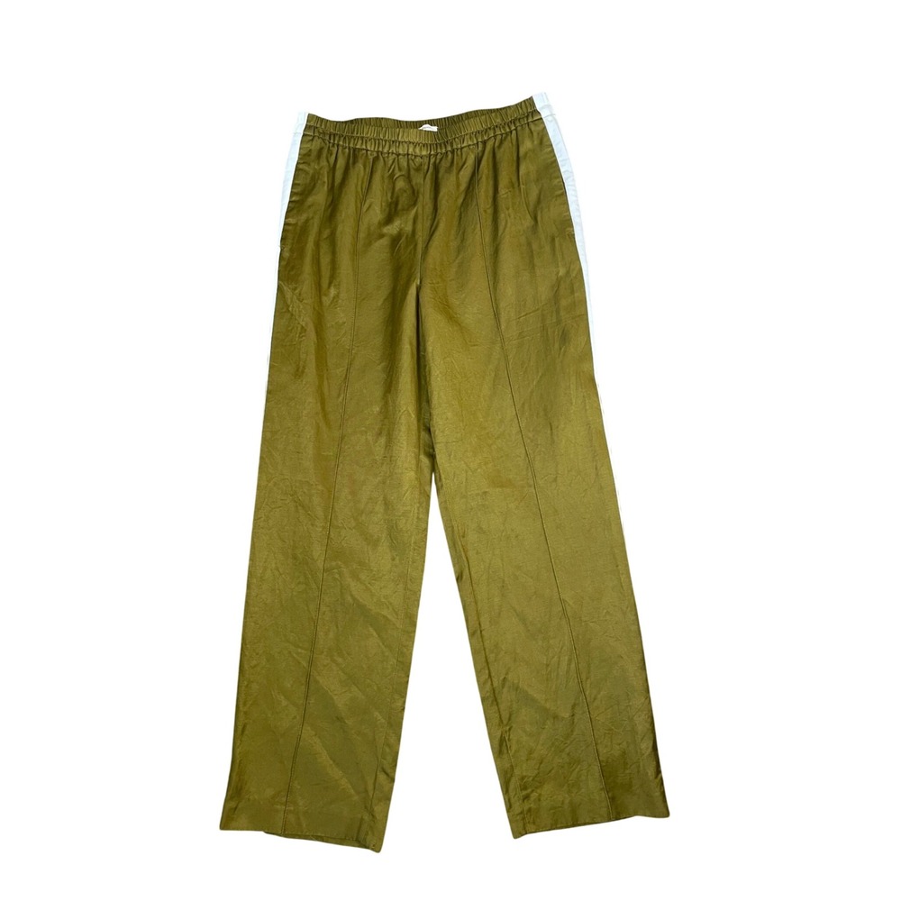 Bellerose Vlad 71 Olive Green Side Stripe Elastic Waist Track Pants Size 1